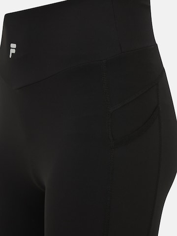 FILA Slim fit Workout Pants 'ROMANIA' in Black