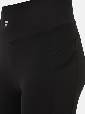 Coupe slim Pantalon de sport 'ROMANIA' FILA en noir