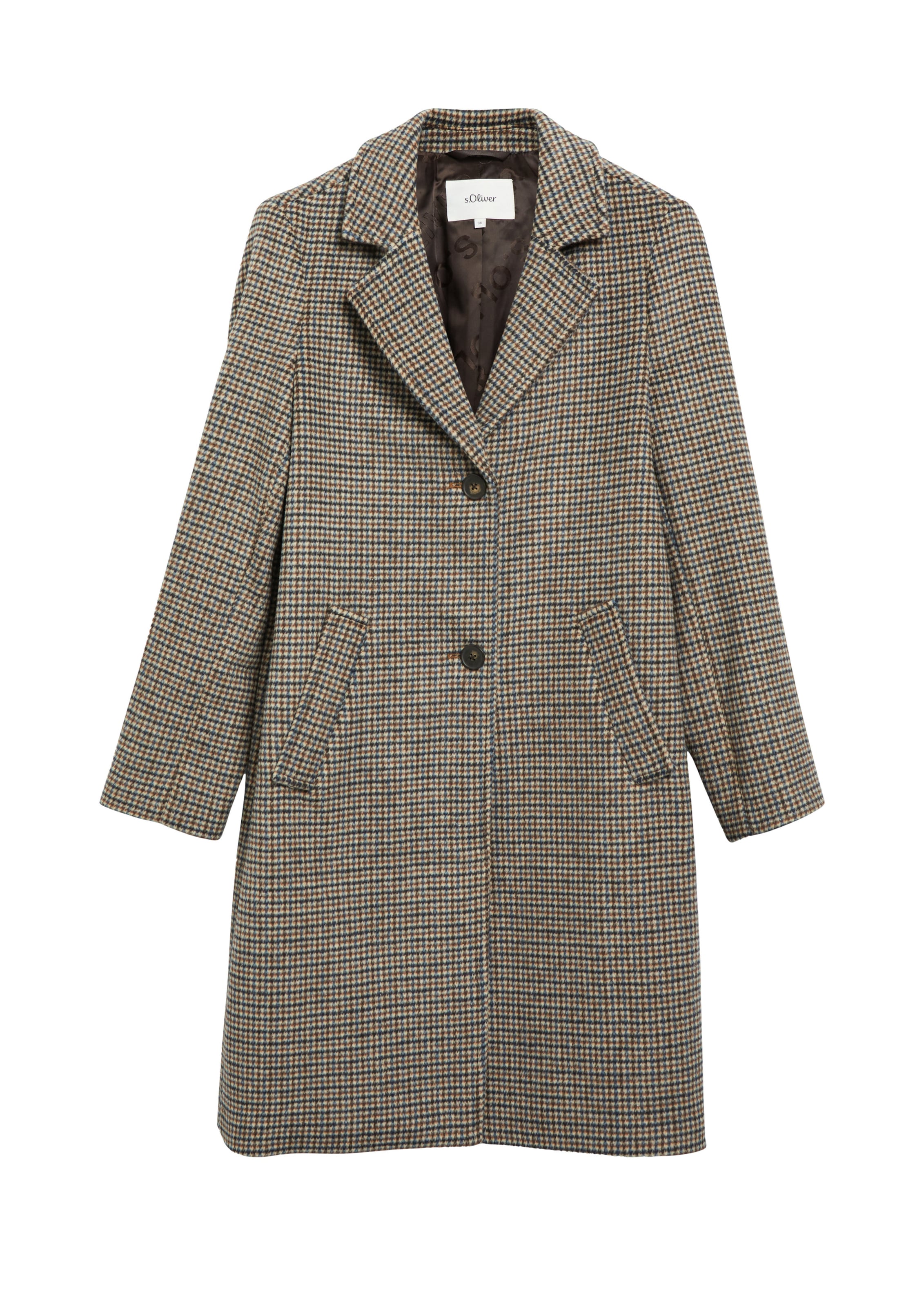 s.Oliver Between-seasons coat in Beige: front