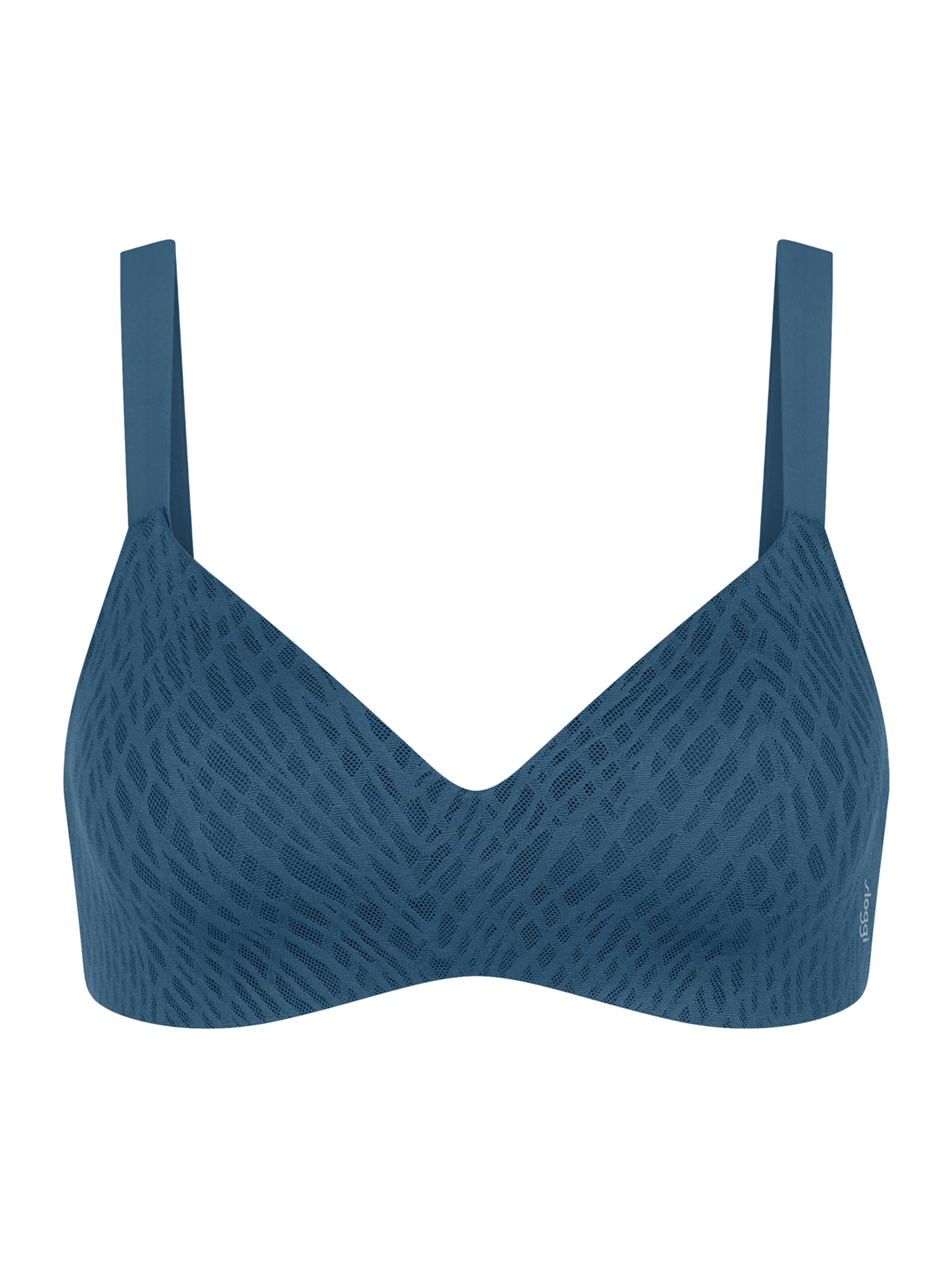 SLOGGI T-Shirt-BH ' Blue ZERO Feel Bliss THE UP ' in Blau: Vorderseite