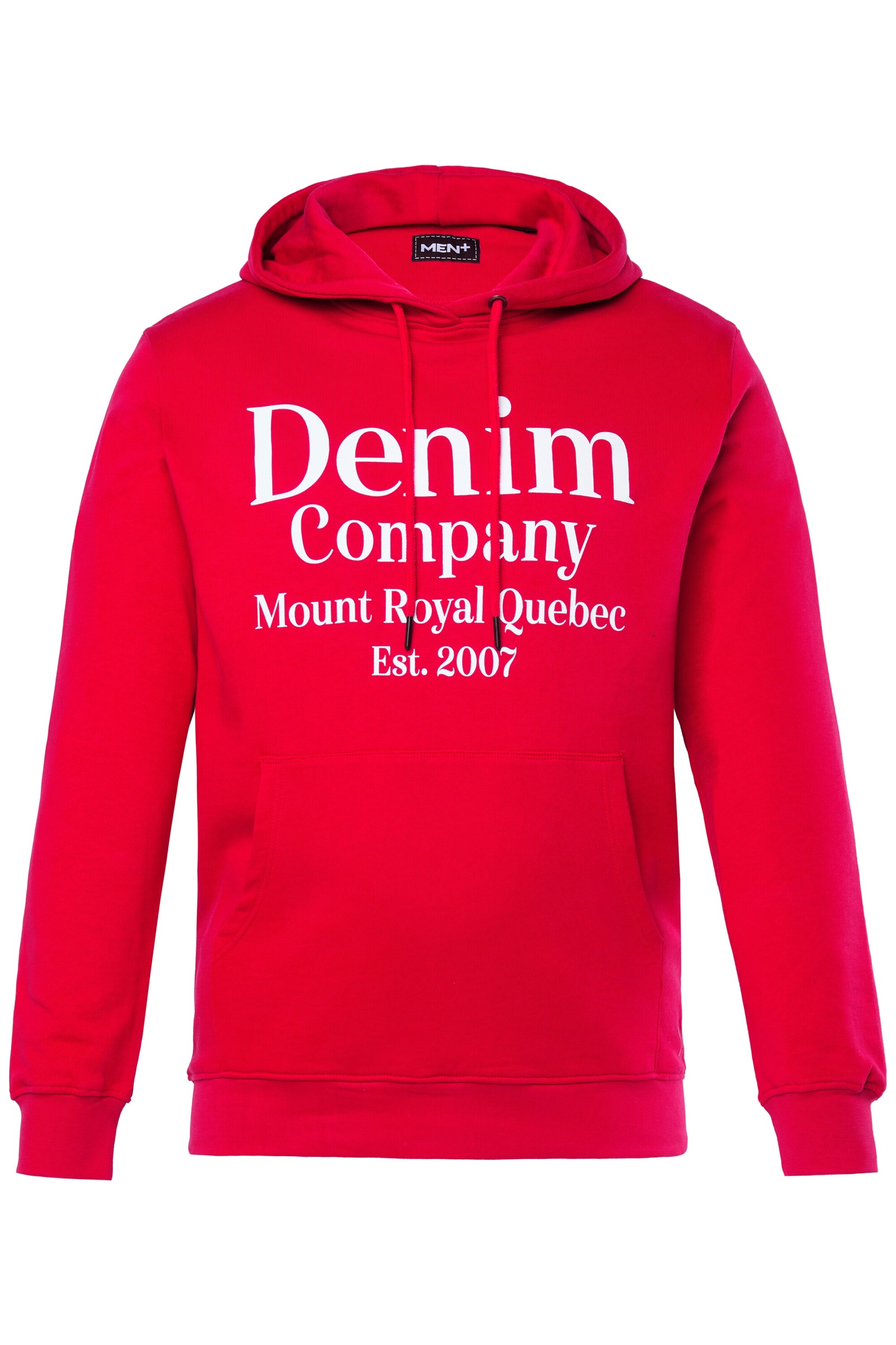 Men Plus Sweatshirt in Rood: voorkant