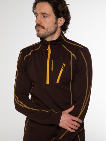 PROTEST Sportsweatshirt 'HUMANS' in Braun