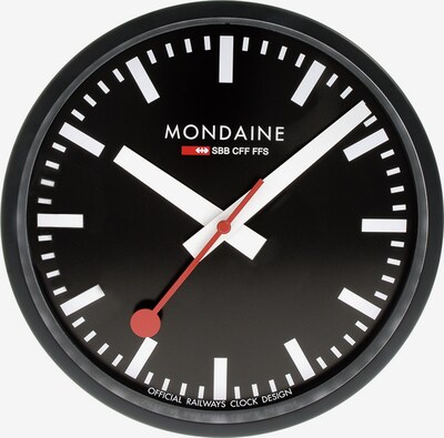 Mondaine Unisex-Wanduhren Analog Quarz ' ' in schwarz, Produktansicht