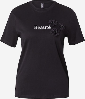 ONLY Тениска 'ONLBLOSSOM' в черно: отпред