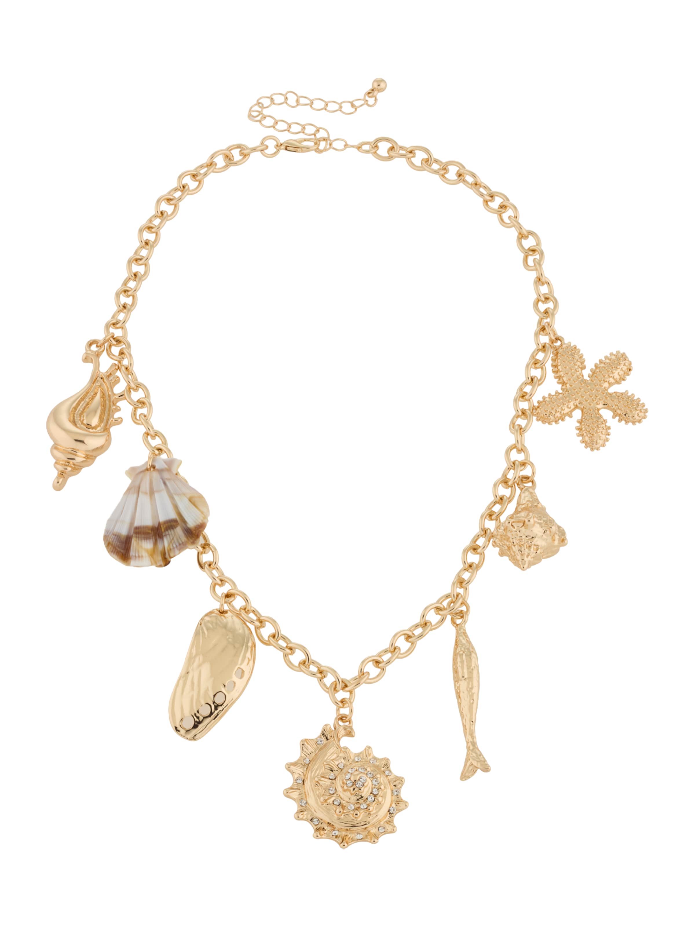 ABOUT YOU Necklace in Gold: front