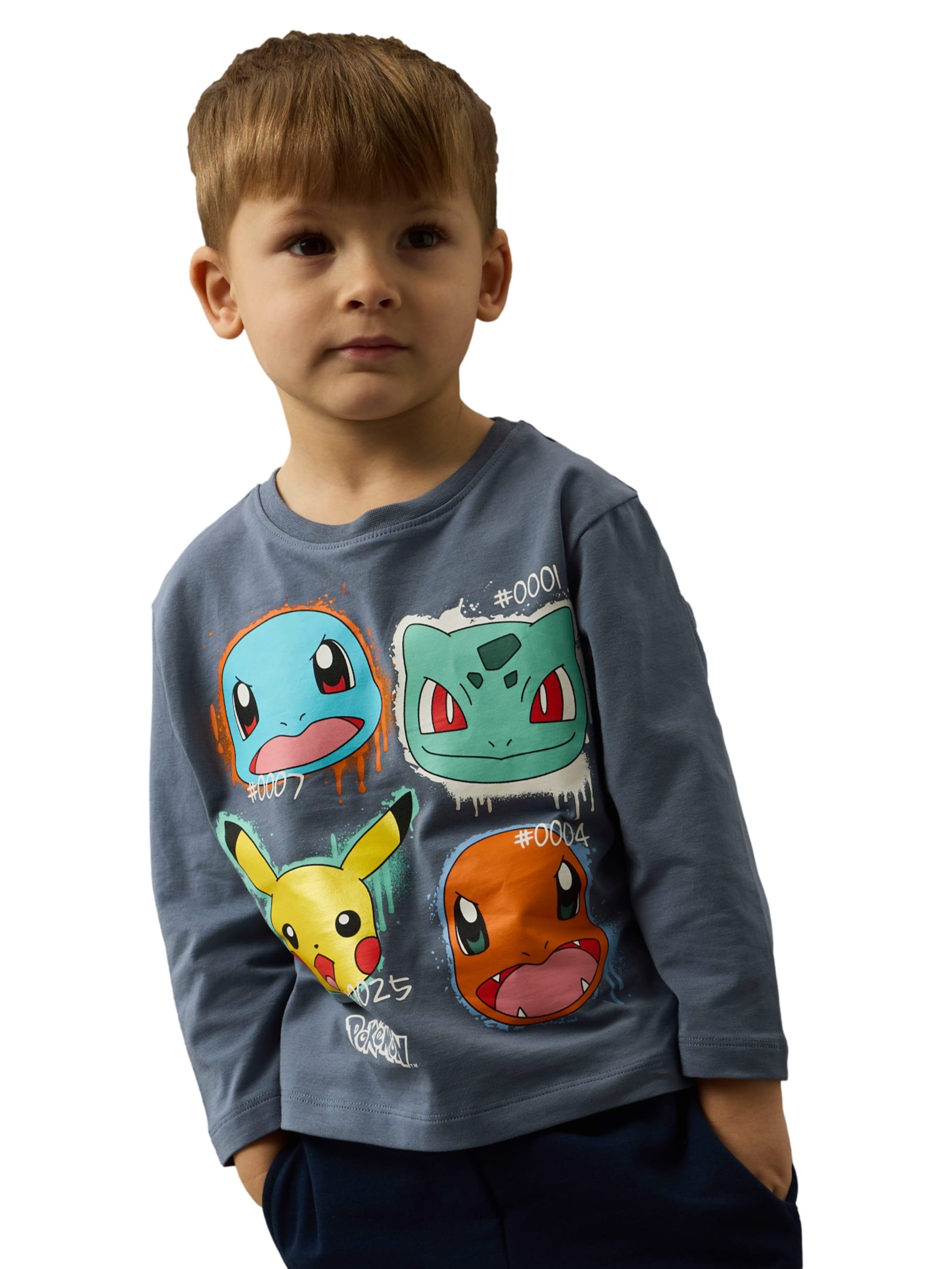 NAME IT Футболка 'NMMNor Pokemon' в Синий: спереди