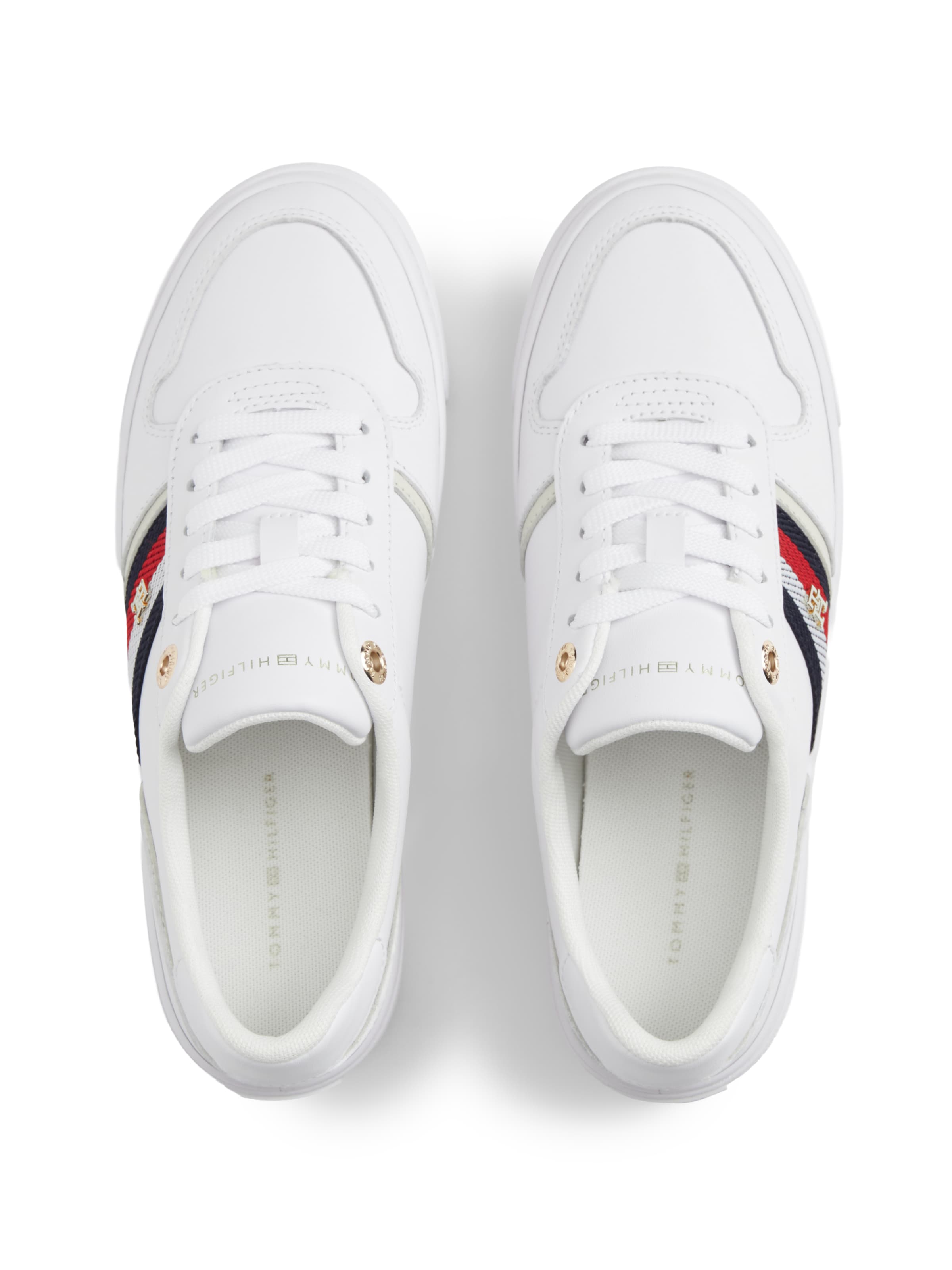 TOMMY HILFIGER Matalavartiset tennarit 'VULC' värissä valkoinen