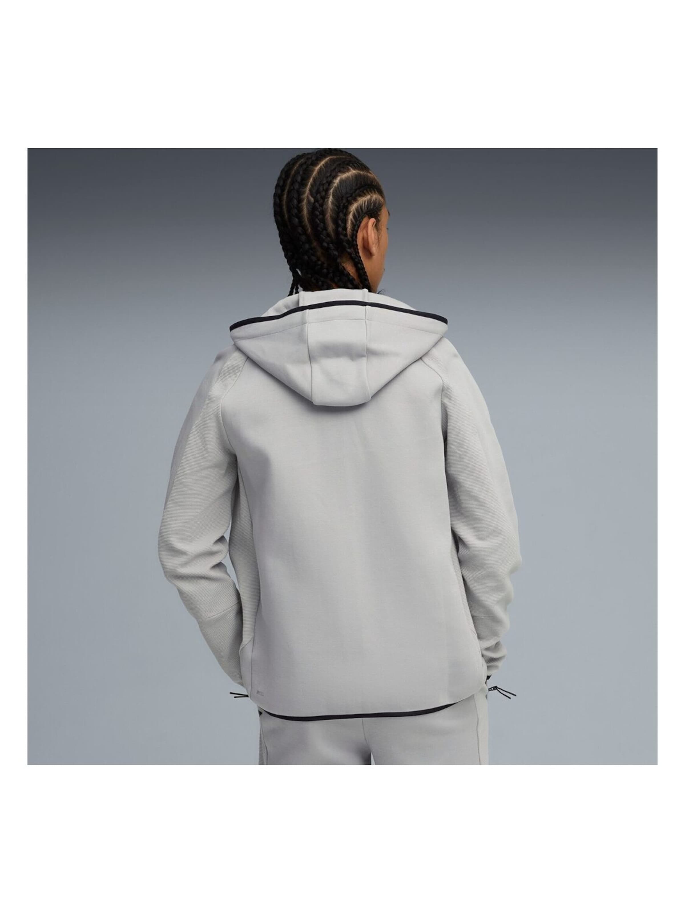 PUMA Sweatvest 'Puma Evostripe Fz Hoodie Dk' in Grijs