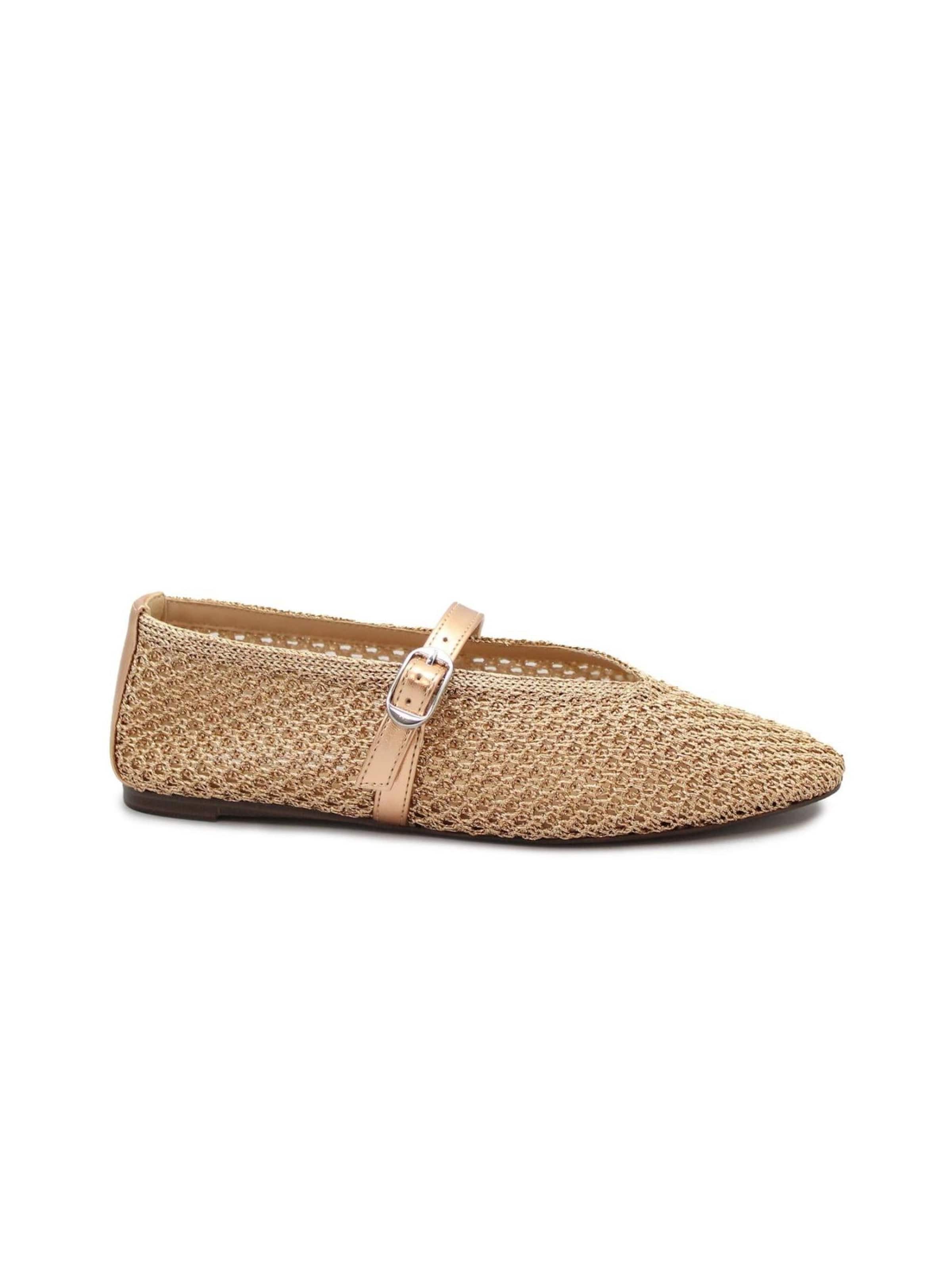 Ballerines STEVE MADDEN en or : devant