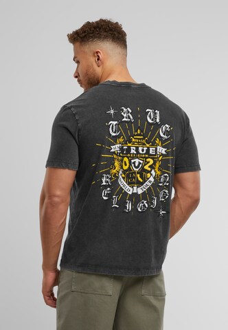 True Religion T-Shirt 'MINERAL SHINING CREST' in Schwarz: Vorderseite