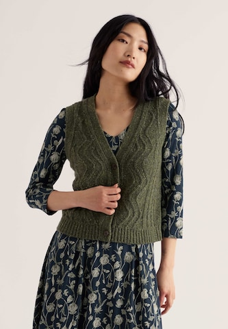 Cardigan ' Pendouer ' Seasalt Cornwall en vert : devant