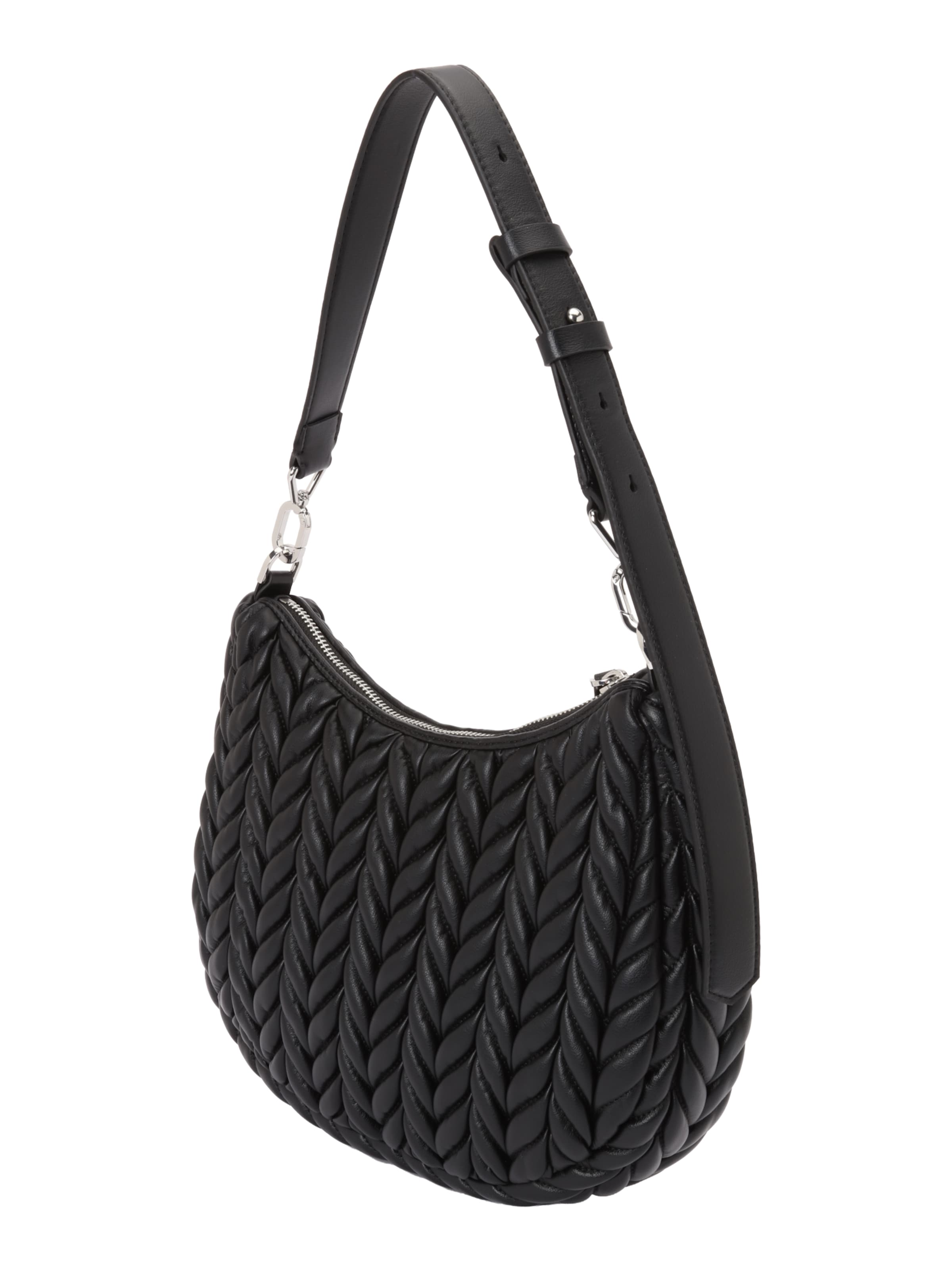 Karl Lagerfeld Наплечная сумка 'Weave' в Черный