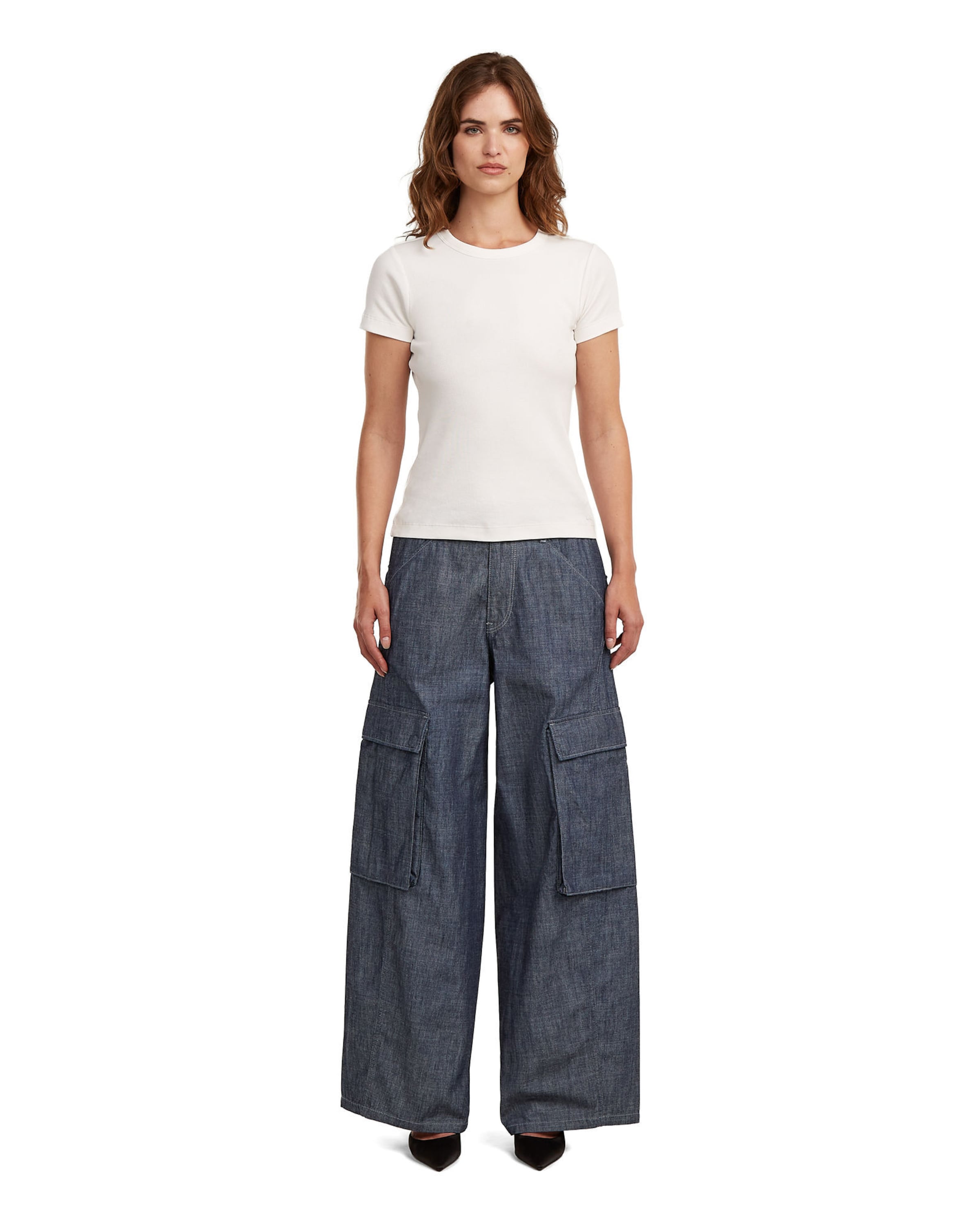 G-STAR Loosefit Cargojeans 'Cargo Summer Pants' in Blauw