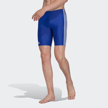 ADIDAS PERFORMANCE Athletic Swim Trunks in Blue: front