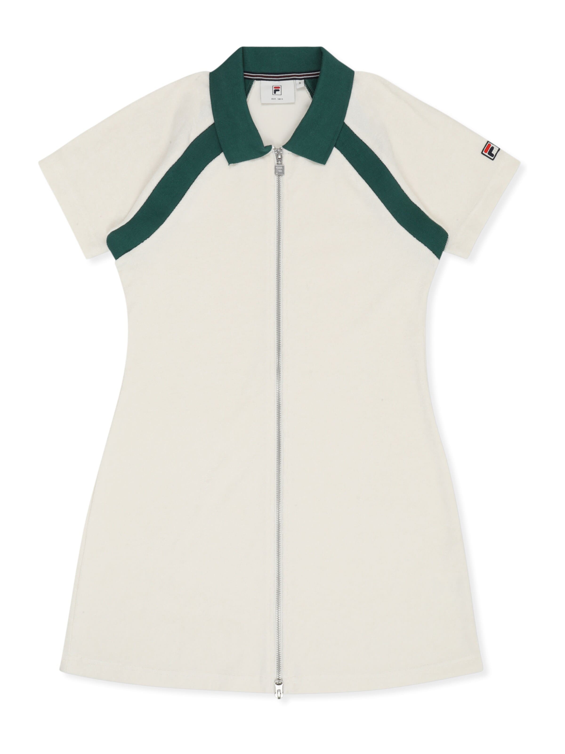 FILA - Vestido 'BELFIORE regular towelling tennis dress' en blanco