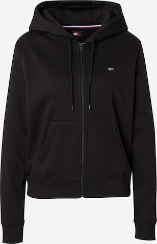Giacca di felpa di Tommy Jeans in nero: frontale