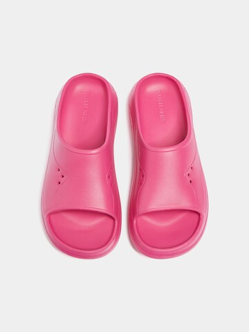 Pull&Bear Pantolette in Pink