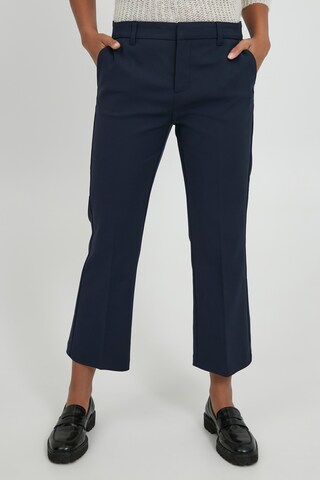 PULZ Jeans Tapered Broek 'BINDY' in Blauw: voorkant