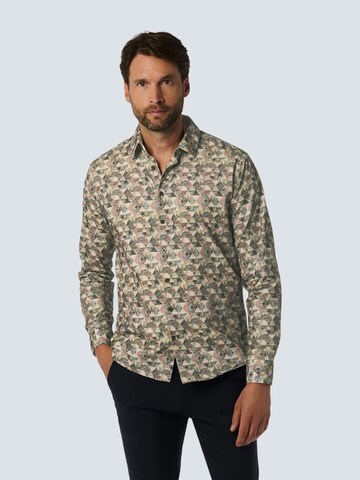 No Excess Comfort fit Button Up Shirt in Grey: front