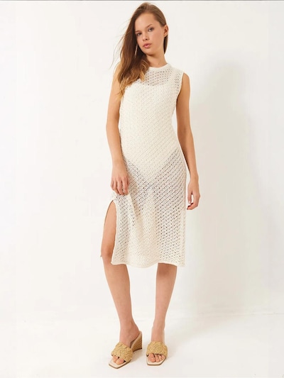 Bianco Lucci Beach Dress in Ecru, Item view