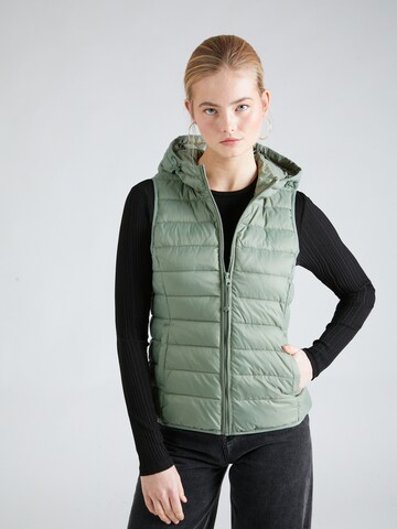 Gilet 'NEW TAHOE' di ONLY in verde: frontale