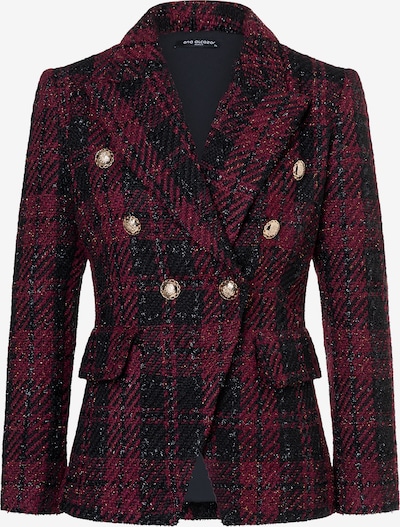 Ana Alcazar Blazer 'Abara' in bordeaux / schwarz, Produktansicht
