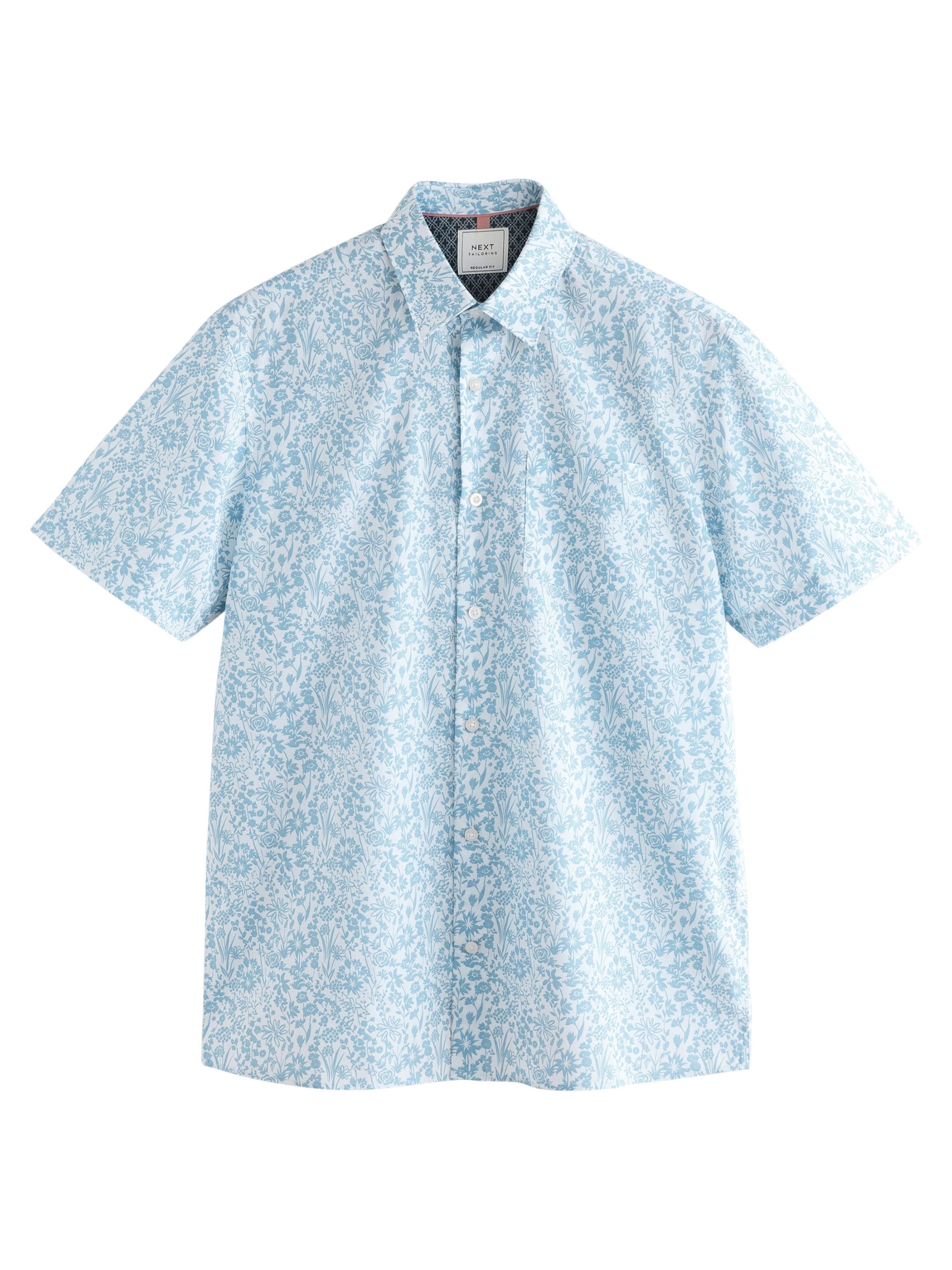 Next Regular fit Риза в синьо: отпред