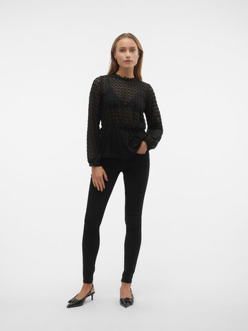 VERO MODA Blouse 'BECCA' in Zwart