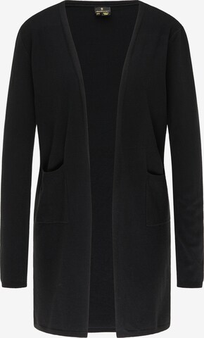 DreiMaster Klassik Knit Cardigan in Black: front
