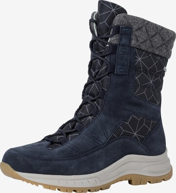 TAMARIS Lace-Up Boots in Blue: front