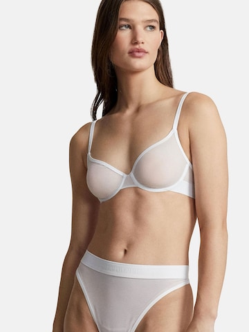 Polo Ralph Lauren Balconette Bra ' UNLINED DEMI BRA ' in White: front