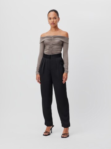 LeGer by Lena Gercke Loose fit Pleat-front trousers 'Susanne' in Black