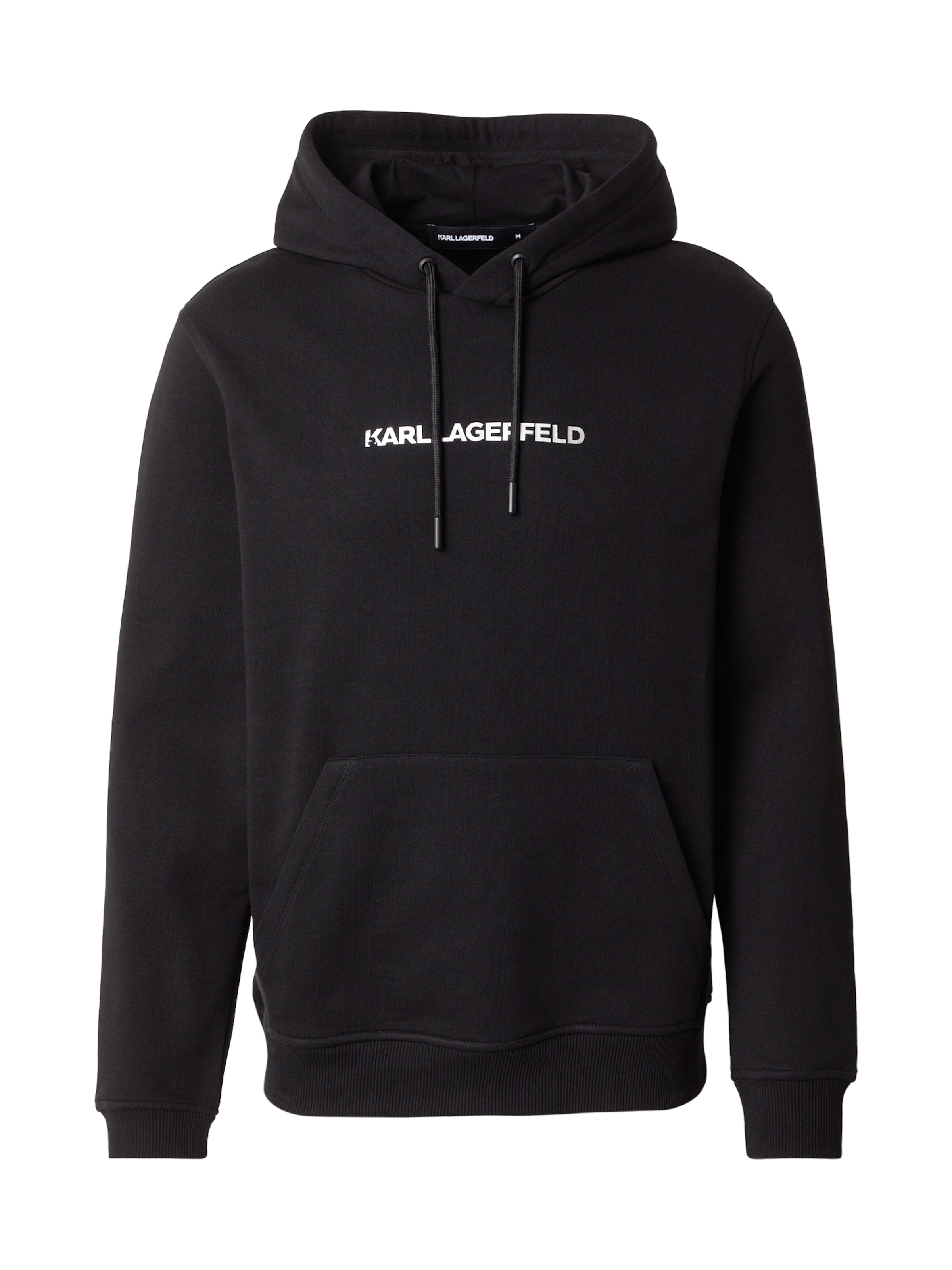 Sweat-shirt Karl Lagerfeld en noir : devant