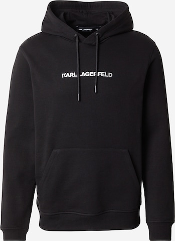 juoda Karl Lagerfeld Megztinis be užsegimo: priekis