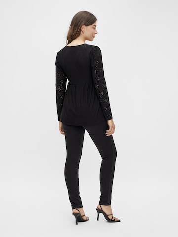 MAMALICIOUS Blouse 'Dinna Tess' in Black