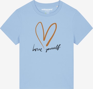 T-shirt 'Self Love' Watapparel en bleu : devant