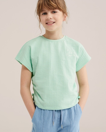 WE Fashion Shirt in Groen: voorkant
