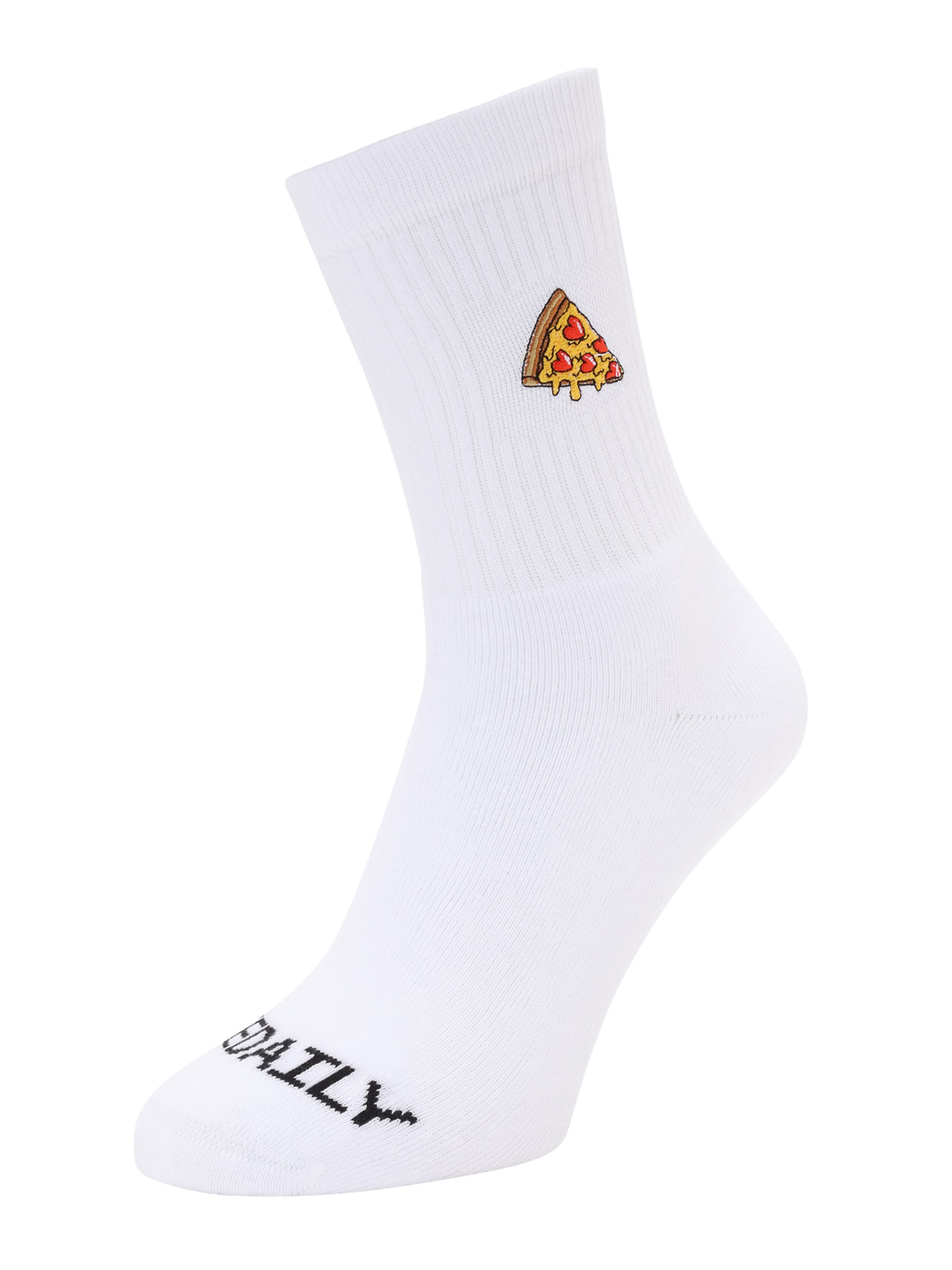 Iriedaily Socks 'Pizza Love' in Yellow / Red / Black / White, Item view