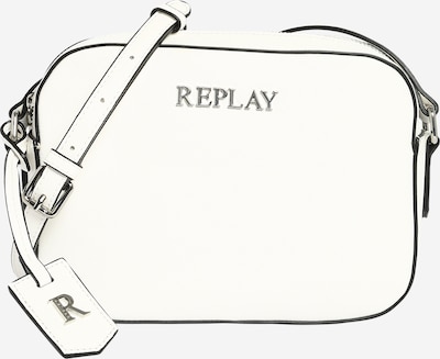 REPLAY Чанта за през рамо тип преметка 'Borsa' в черно / бяло, Преглед на продукта