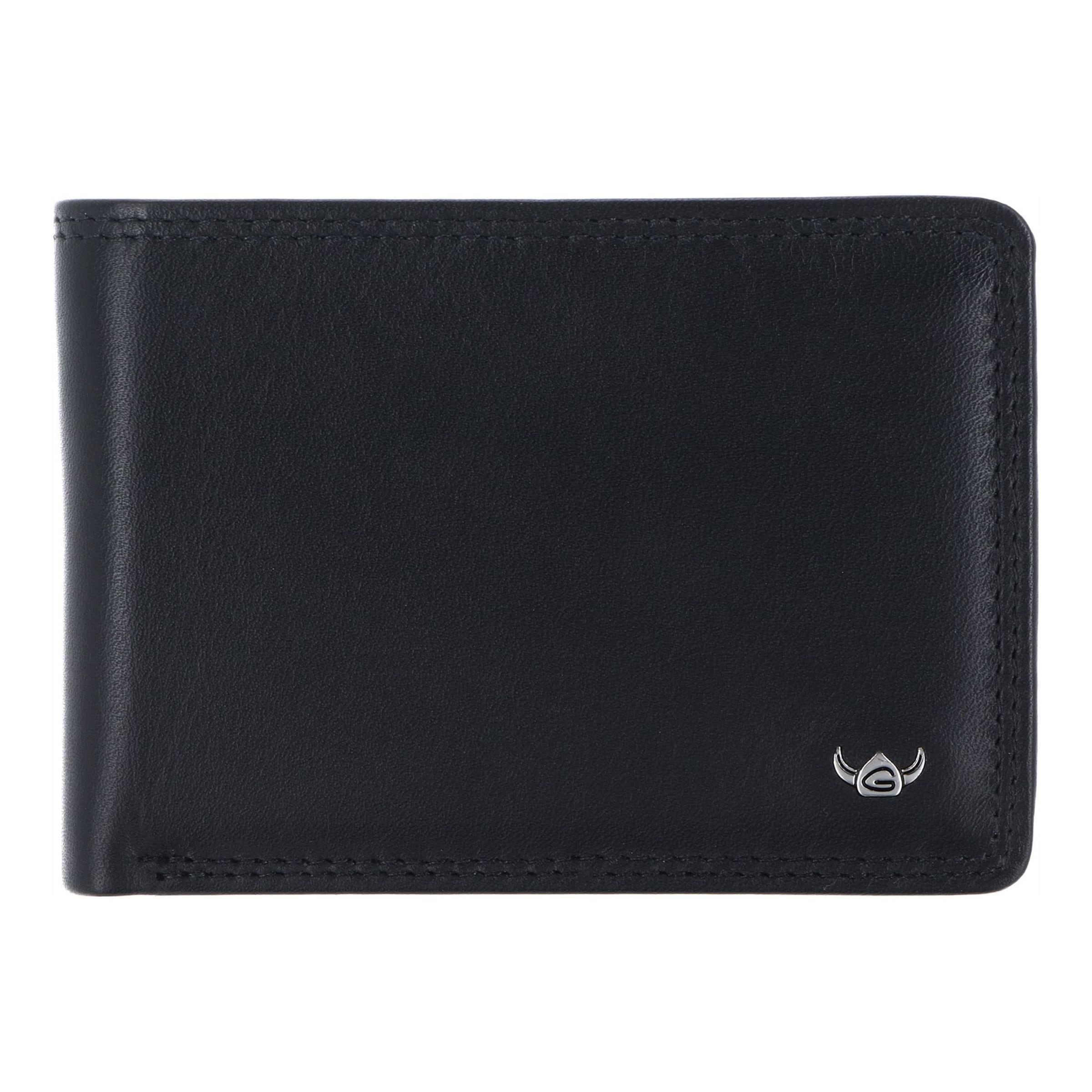 Porte-monnaies 'Polo' GOLDEN HEAD en noir : devant