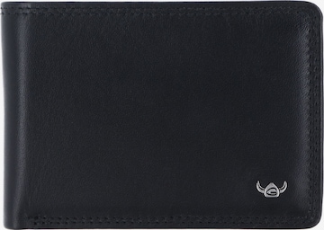 Porte-monnaies 'Polo' GOLDEN HEAD en noir : devant