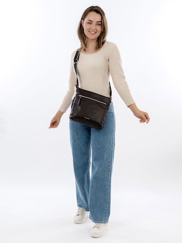 Borsa a spalla ' E&N Belli ' di Emily & Noah in marrone: frontale