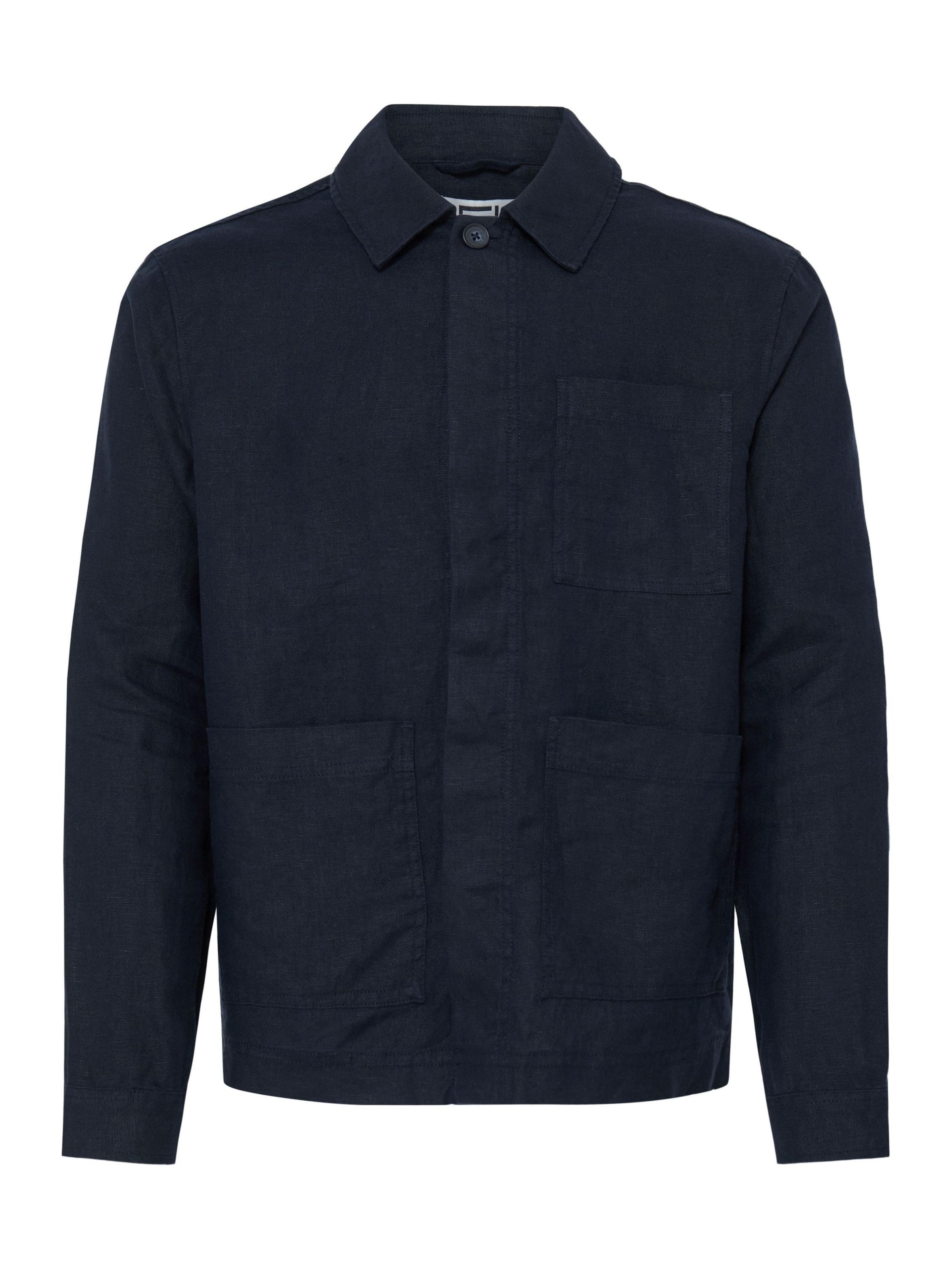 Casual Friday Tussenjas ' CFEvensen' in Blauw: voorkant