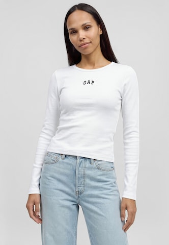 Gap Petite Shirt in White: front