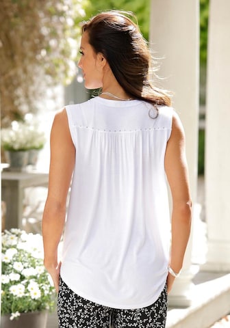 LASCANA - Blusa en blanco