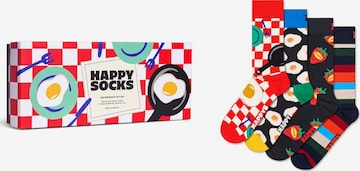 Happy Socks Socken '4-Pack Food Socks Gift Set' in Rot: Vorderseite