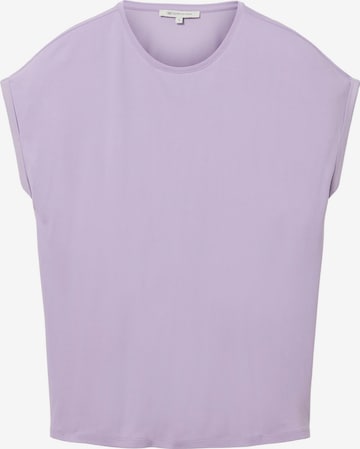 T-shirt TOM TAILOR DENIM en violet : devant