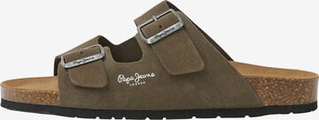 Pepe Jeans Mules 'KANSAS' in Brown: front