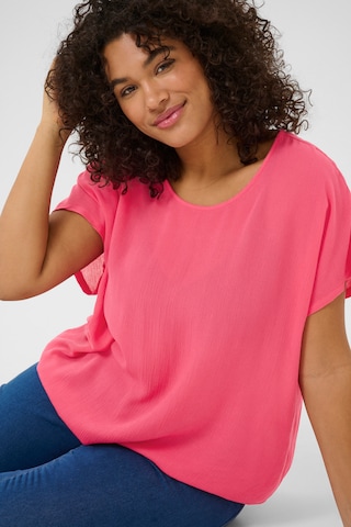KAFFE CURVE Blouse in Pink
