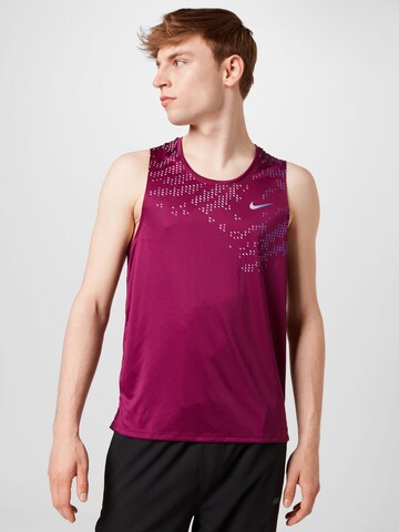 NIKE Performance Shirt 'Miler' in Red: front
